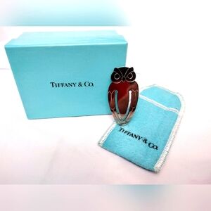 Vintage Tiffany & Co Silver Owl Bookmarker